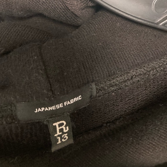 R13 Oversized too drunk Hoodie – Acid Black. Size medium - Picture 7 of 15